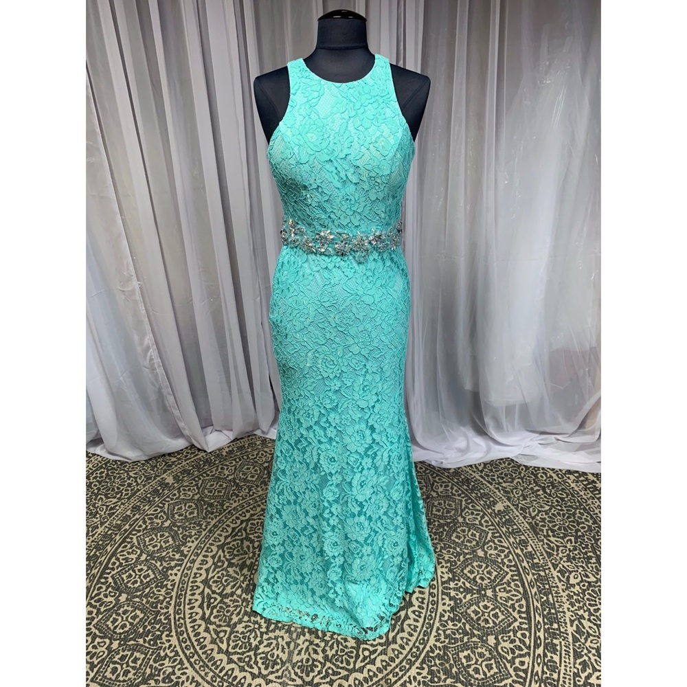 Aqua Lace Elegant Dress ✨